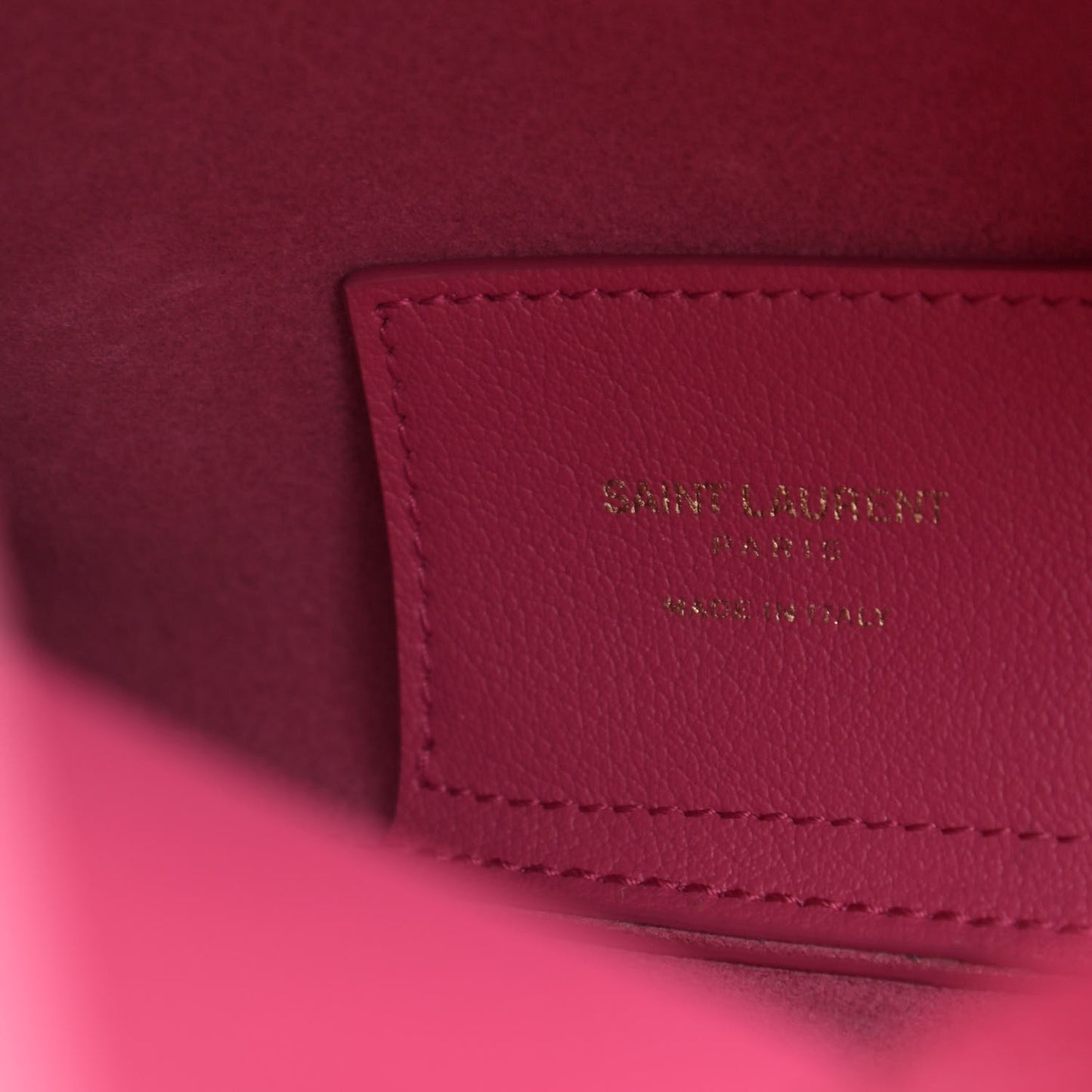 Calfskin Toy Shopping Tote Fuchsia
