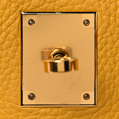 Hermes Taurillon Clemence Kelly Retourne 28 Jaune Ambre 25 of 42