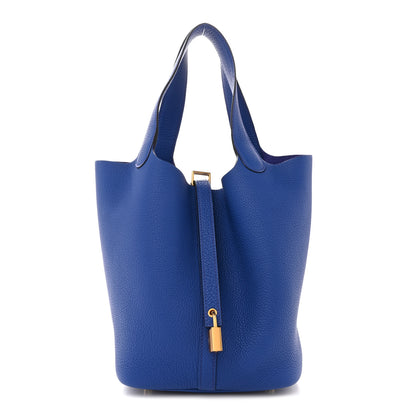 Hermes Taurillon Maurice Picotin Lock 22 MM Bleu Royal 1 of 10