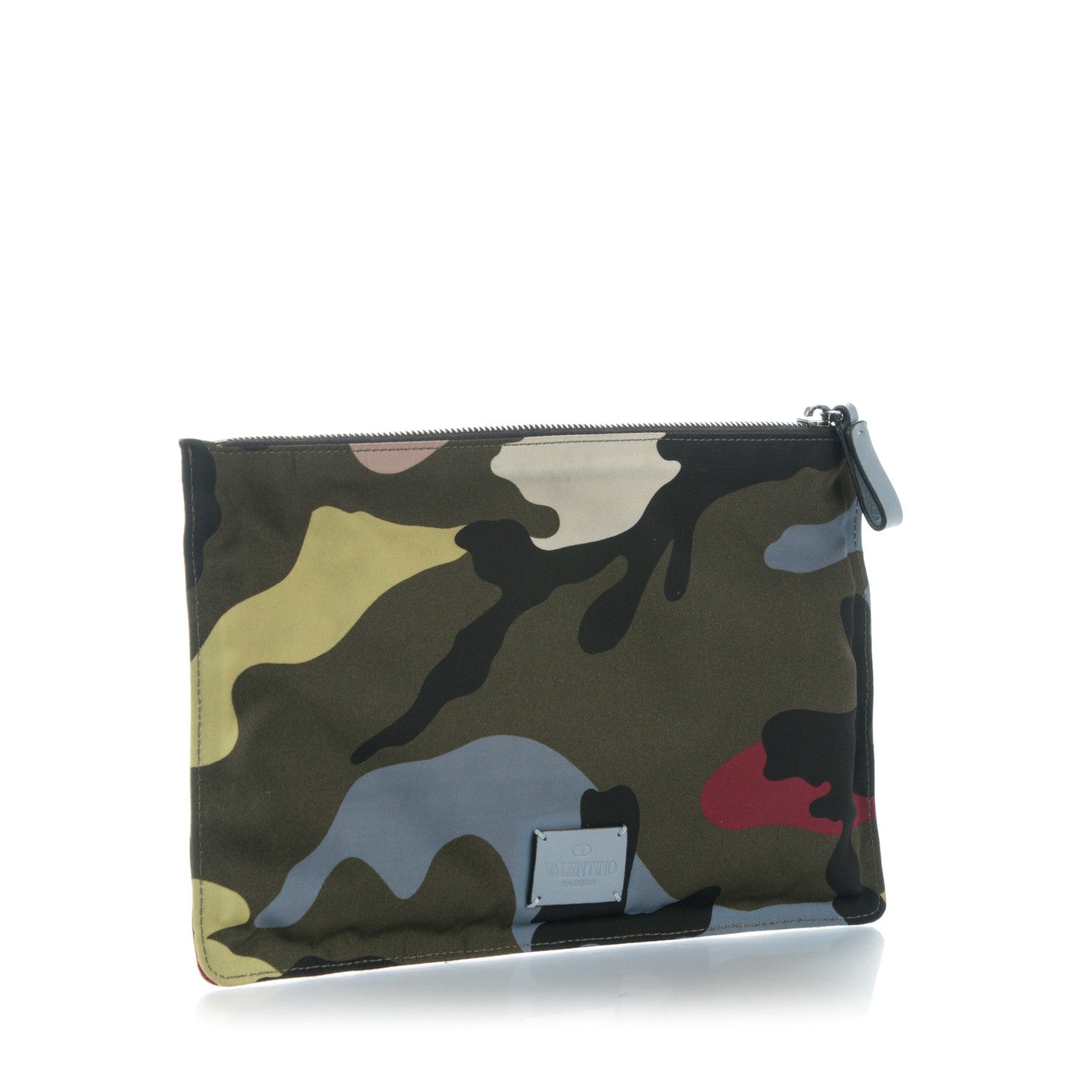 Valentino Garavani Nylon Camouflage Medium Zip Pouch Multicolor 3 of 10