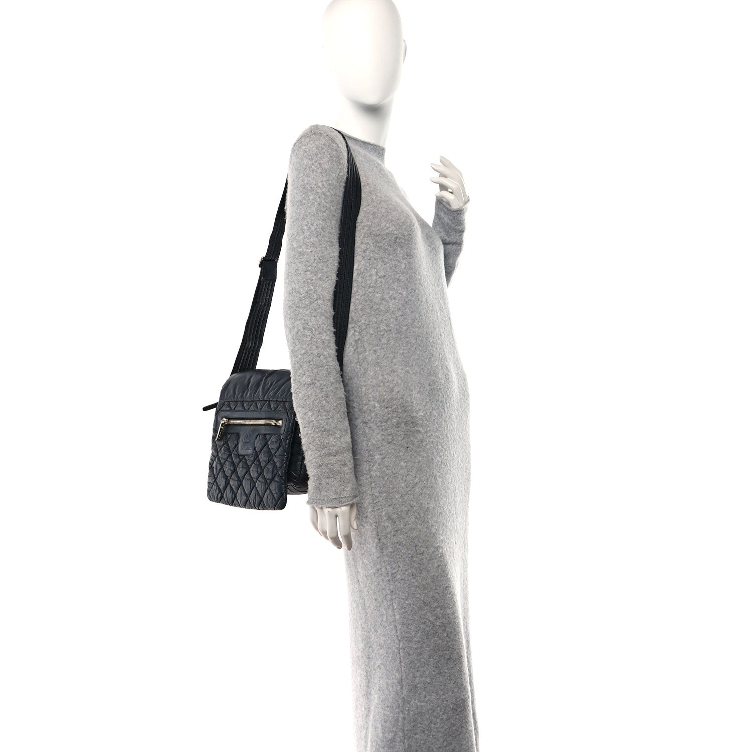 Chanel Nylon Small Coco Cocoon Messenger Bag Black 2 of 14