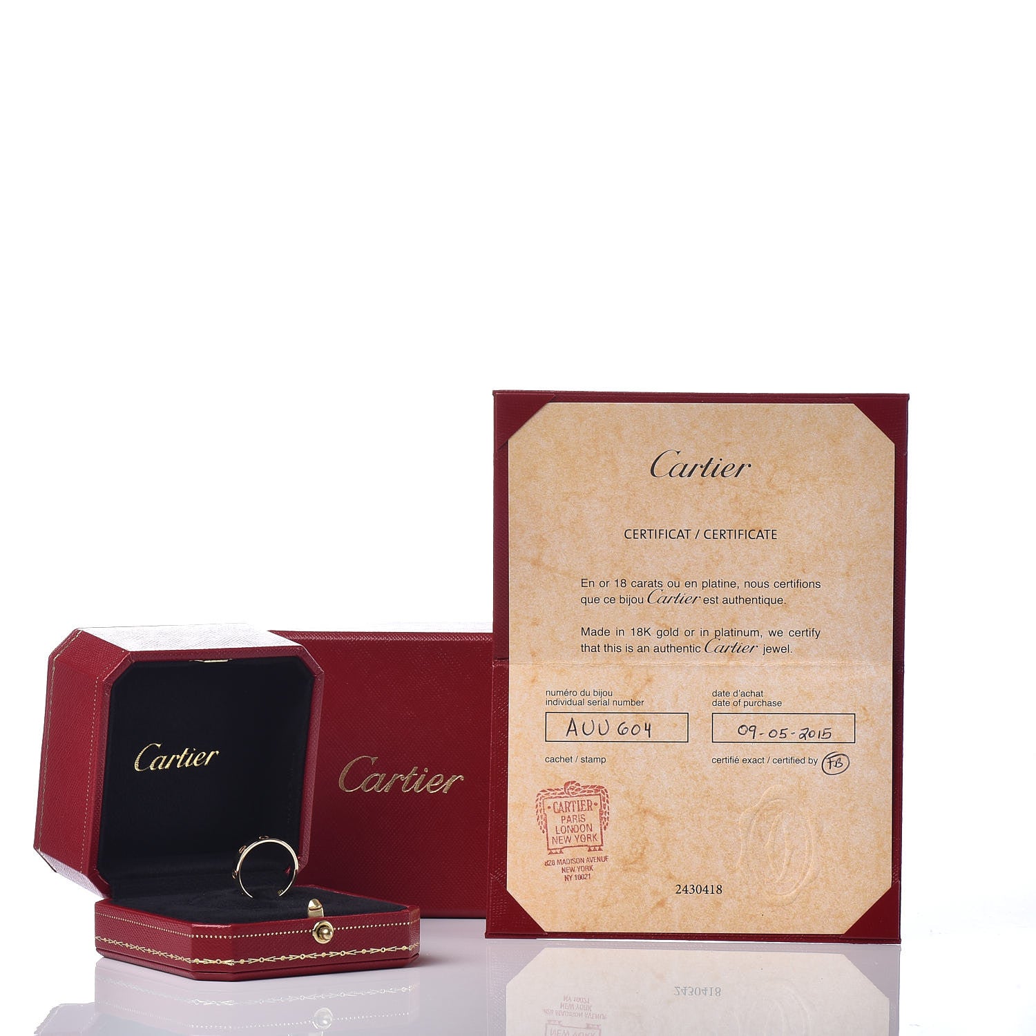 Cartier 18K Yellow Gold 3.5mm LOVE Wedding Band Ring 53 6.25 5 of 5