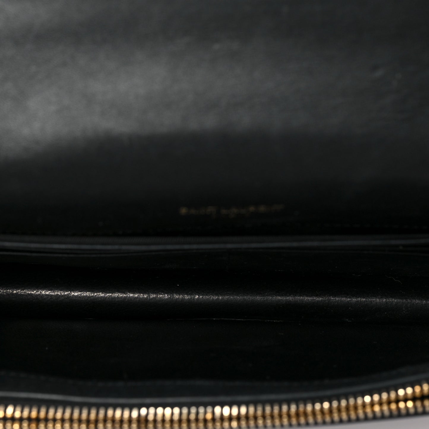 Smooth Calfskin Classic Monogram Kate Tassel Chain Wallet Black