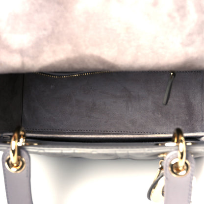 Christian Dior Lambskin Cannage Medium Lady Dior Grey 5 of 10