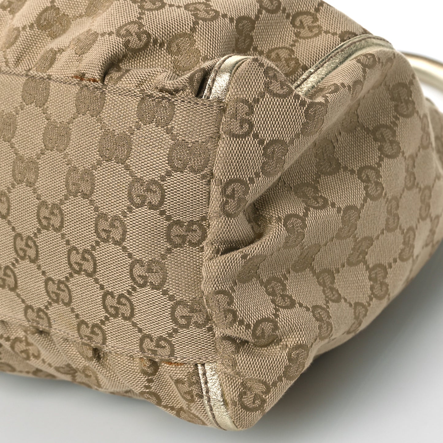 Monogram Medium D Gold Ring Hobo Gold