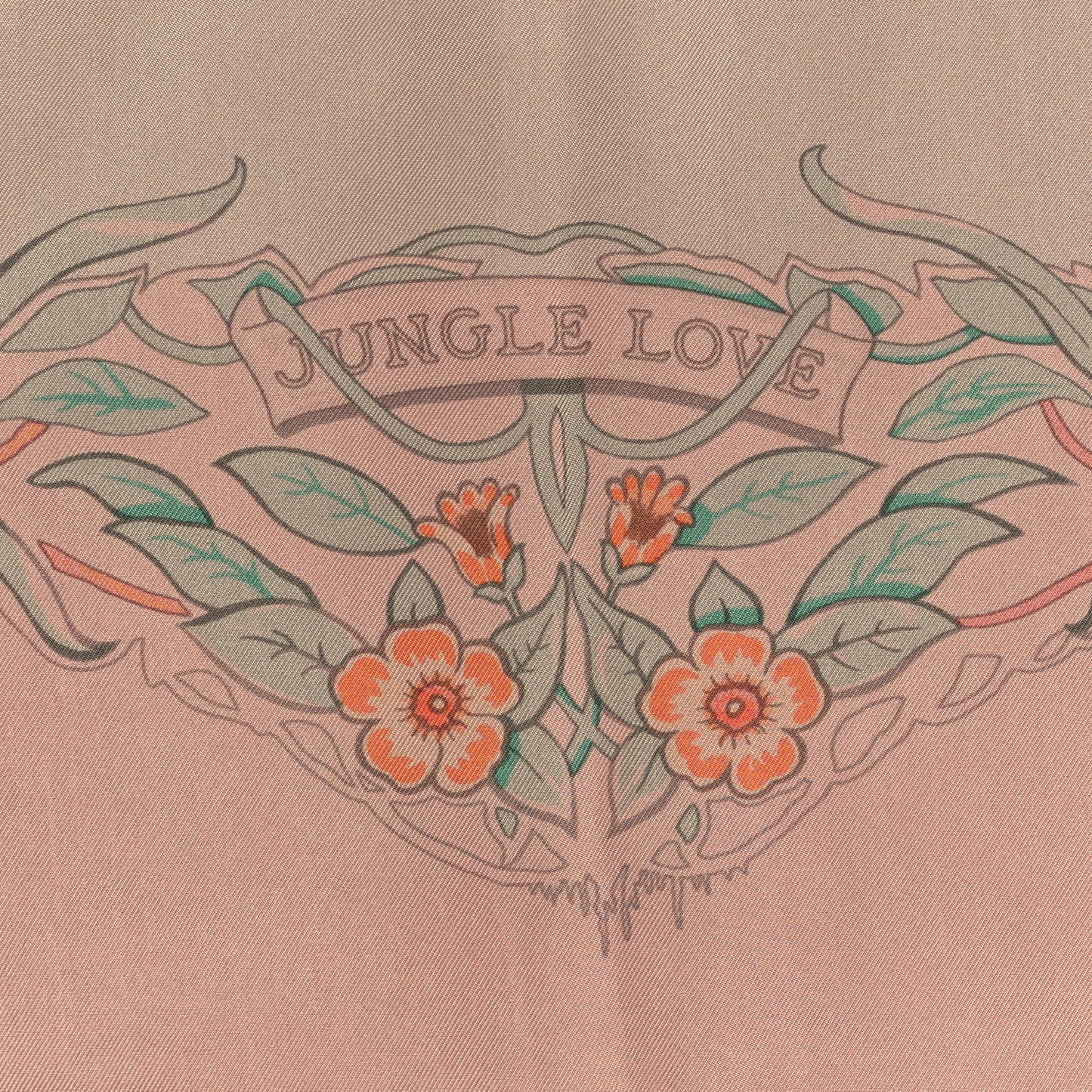Silk Dip Dye Jungle Love Scarf 90