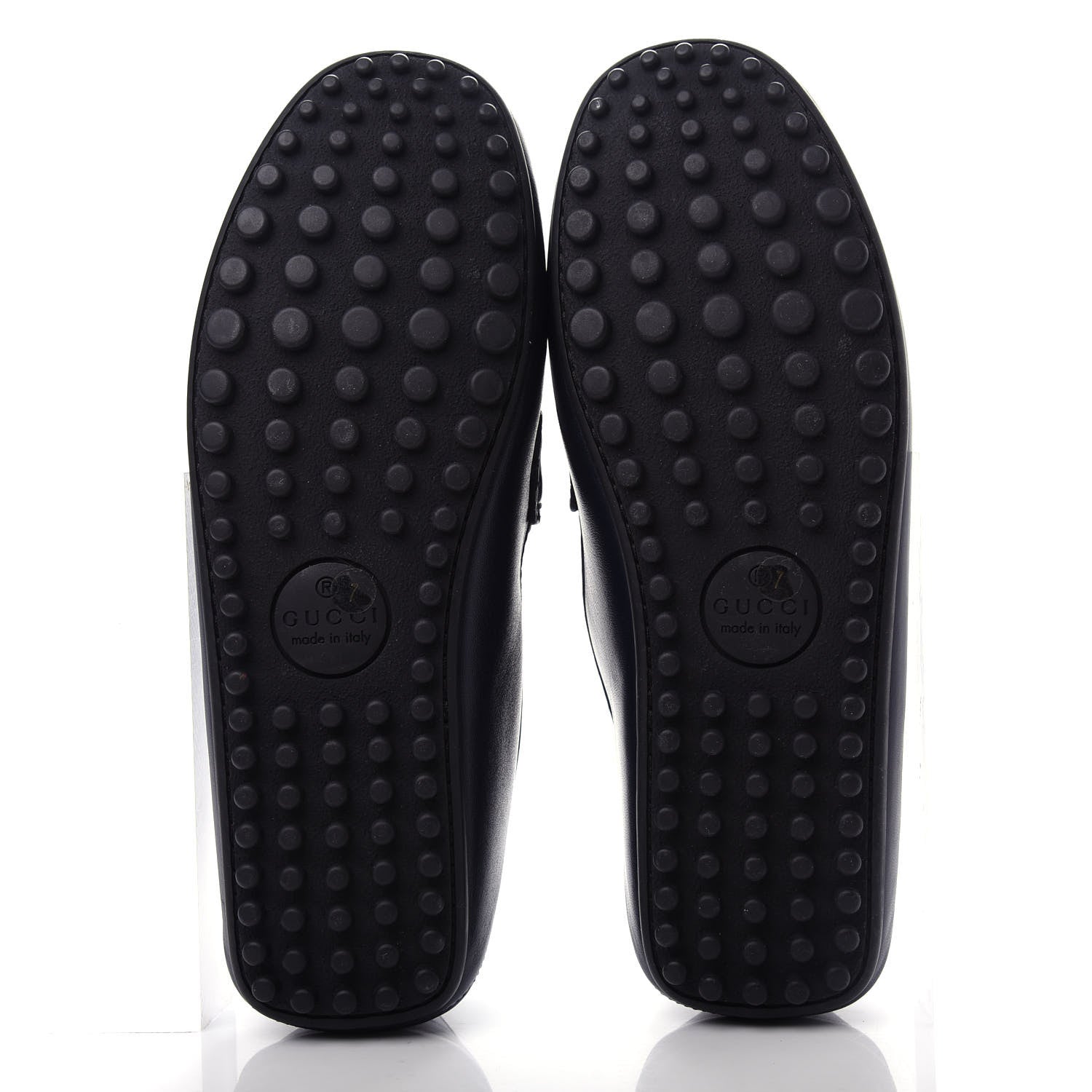 Gucci Nappa Mens GG Driver Loafers 7 Blue 6 of 13