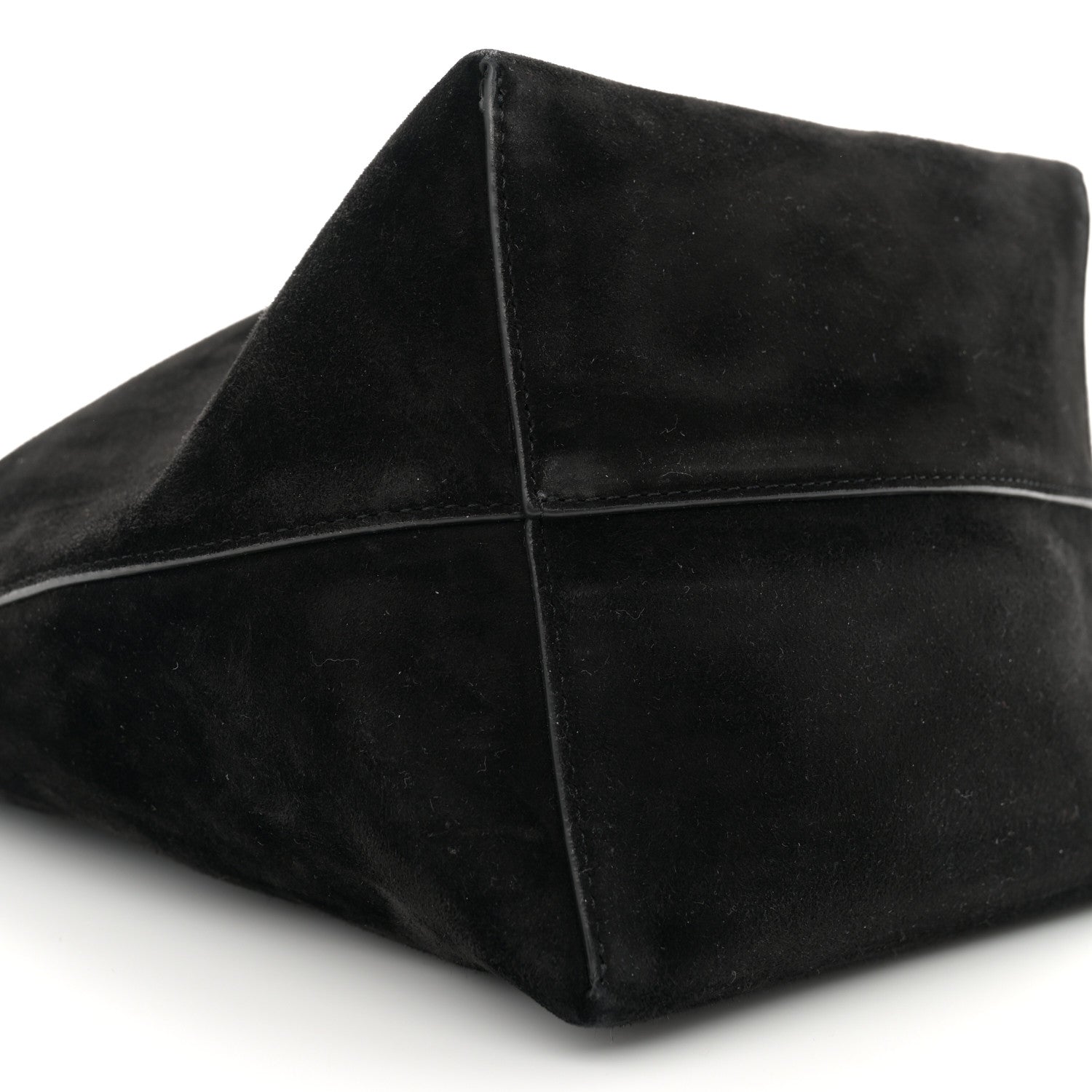 The Row Suede Calfskin Medium N/S Park Tote Black 9 of 12