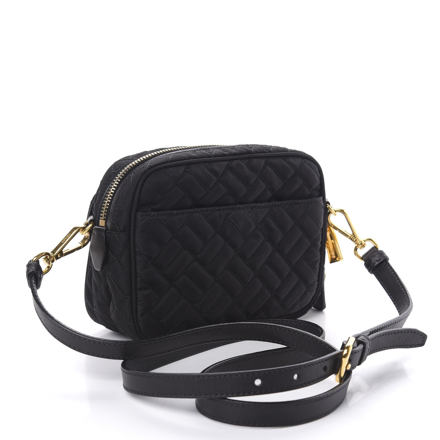 Prada Nylon Tessuto Impuntu Quilted Flap Black 3 of 9