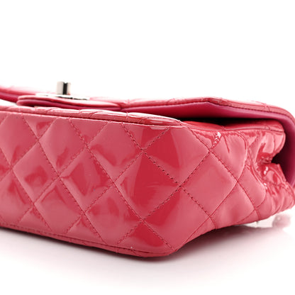 Chanel Patent Calfskin Quilted Mini Rectangular Flap Pink 10 of 11