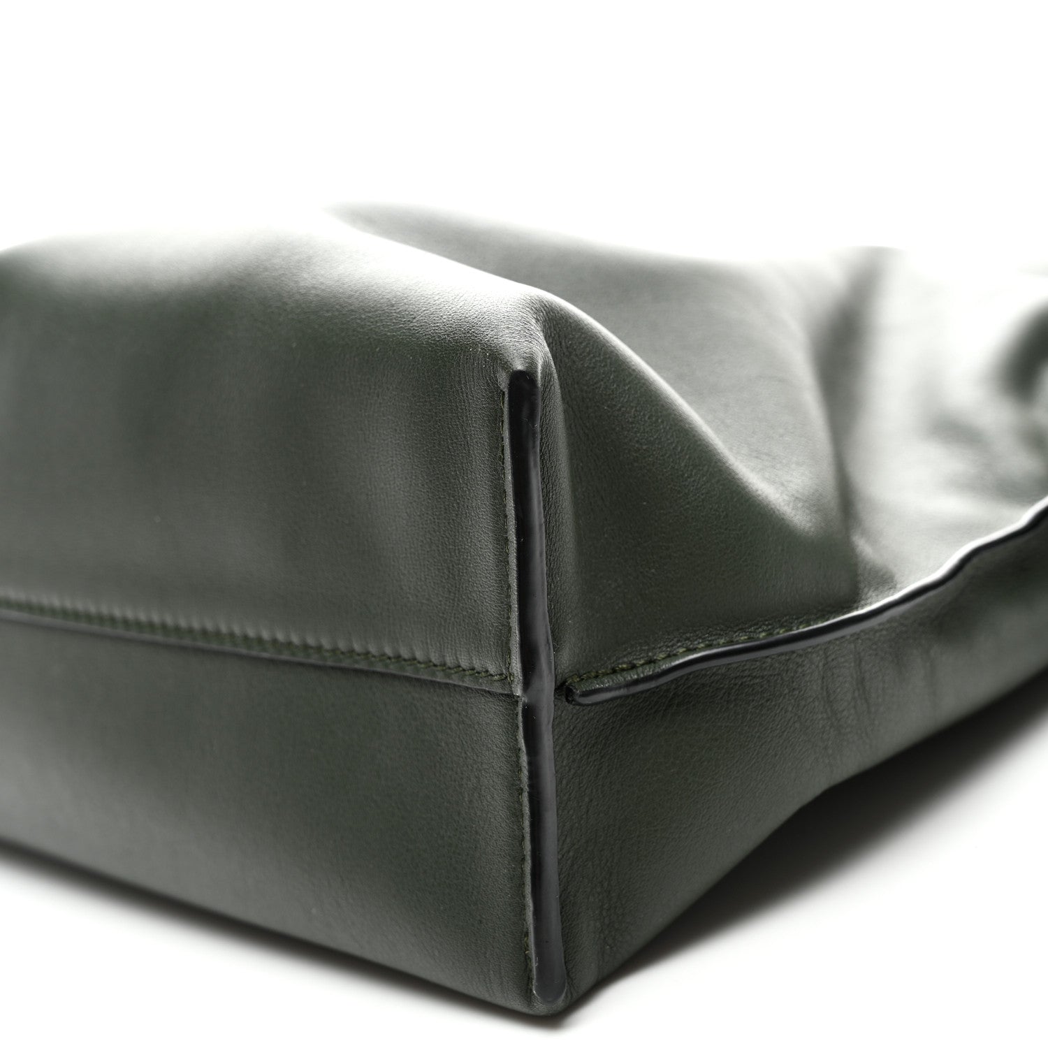 Loewe Nappa Calfskin Medium Flamenco Knot Clutch Avocado Green 9 of 9