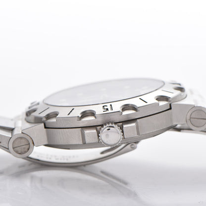 Bulgari Stainless Steel 38mm Diagono Scuba Automatic Watch Black 7 of 10