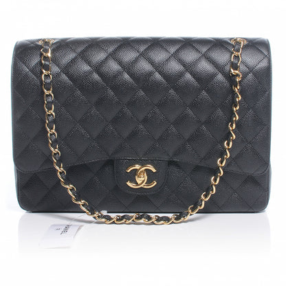 Chanel Caviar Quilted Maxi Double Flap Black 1 of 8