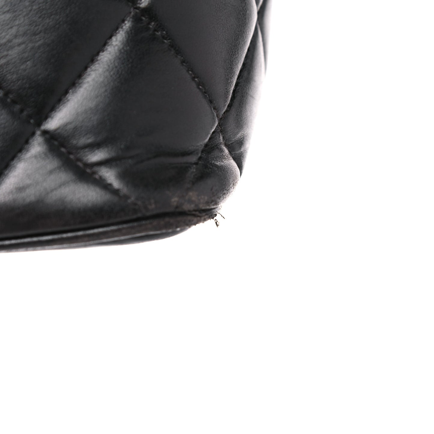 Lambskin Quilted Medallion Tote Black