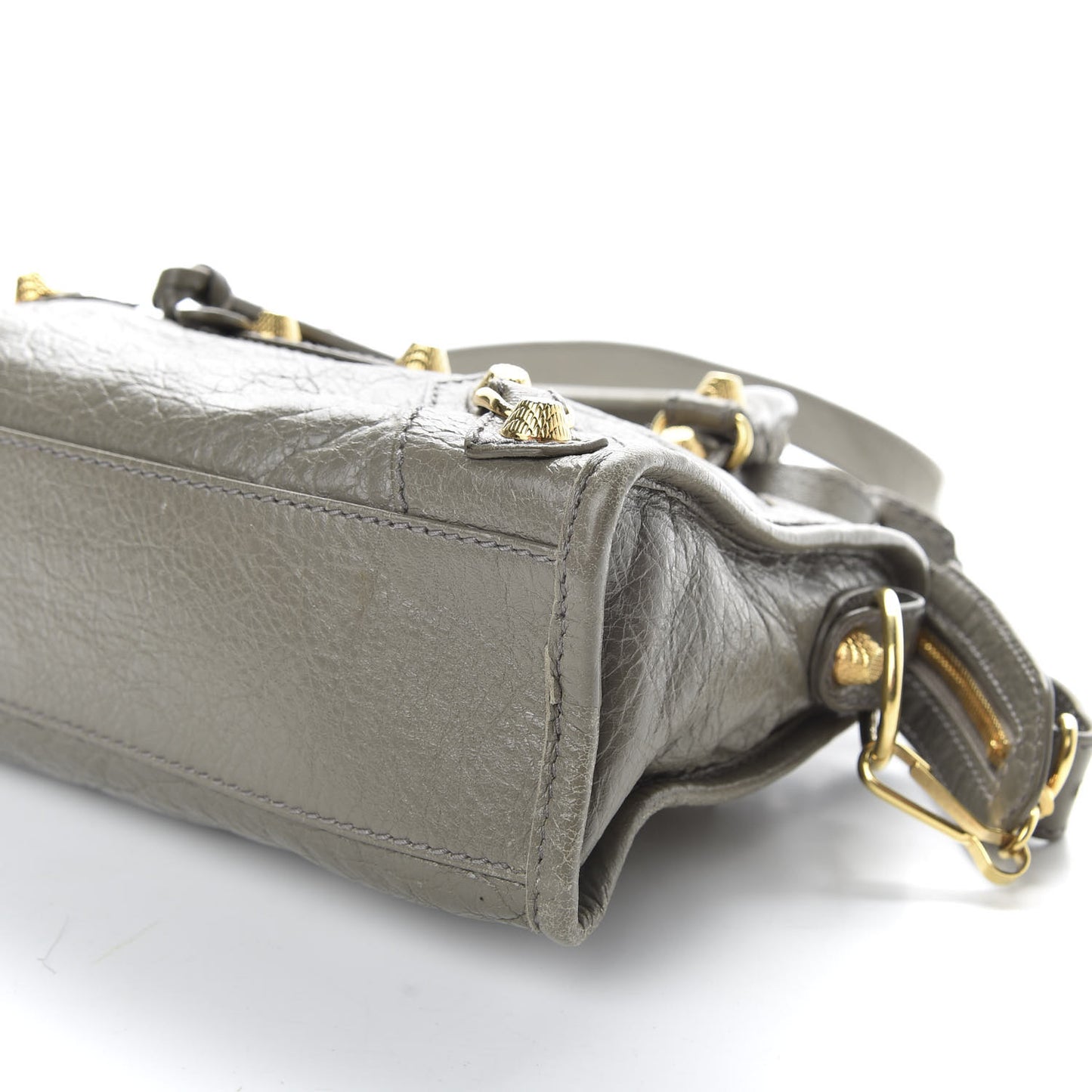 Agneau Giant 12 Gold Hardware Mini City Beige Liege