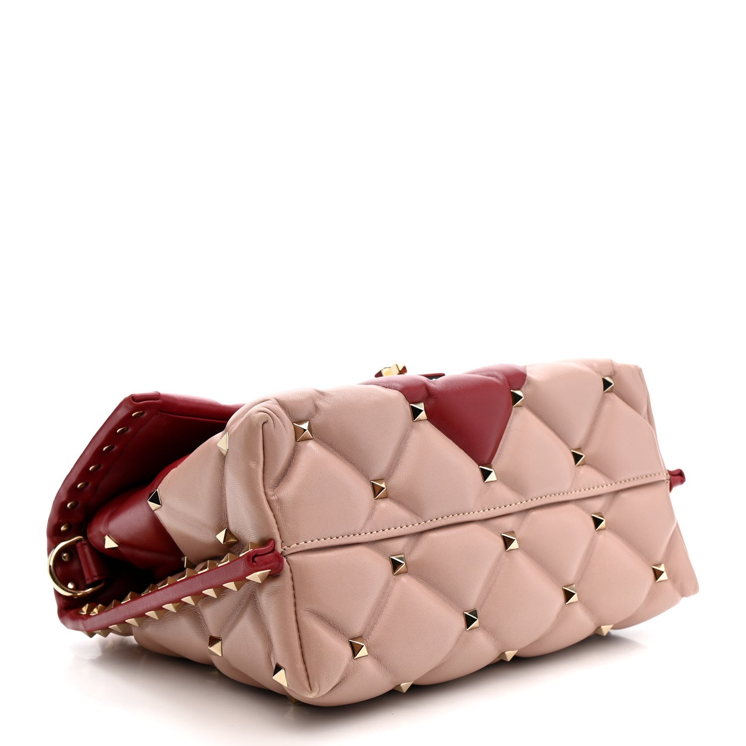 Valentino Garavani Nappa Medium Candystud Top Handle Bag Poudre Rubino 4 of 13