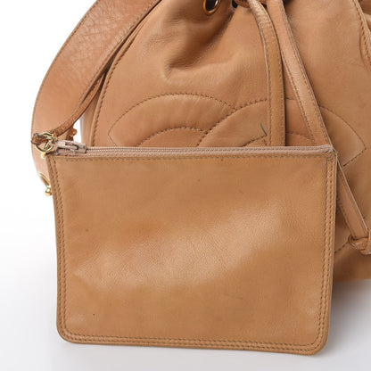Chanel Lambskin CC Drawstring Bag Beige 9 of 17