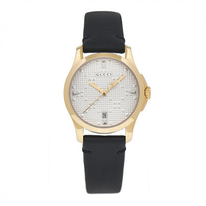 Gucci Stainless Steel Calfskin 27mm G-Timeless Diamante Quartz Watch 1 of 5