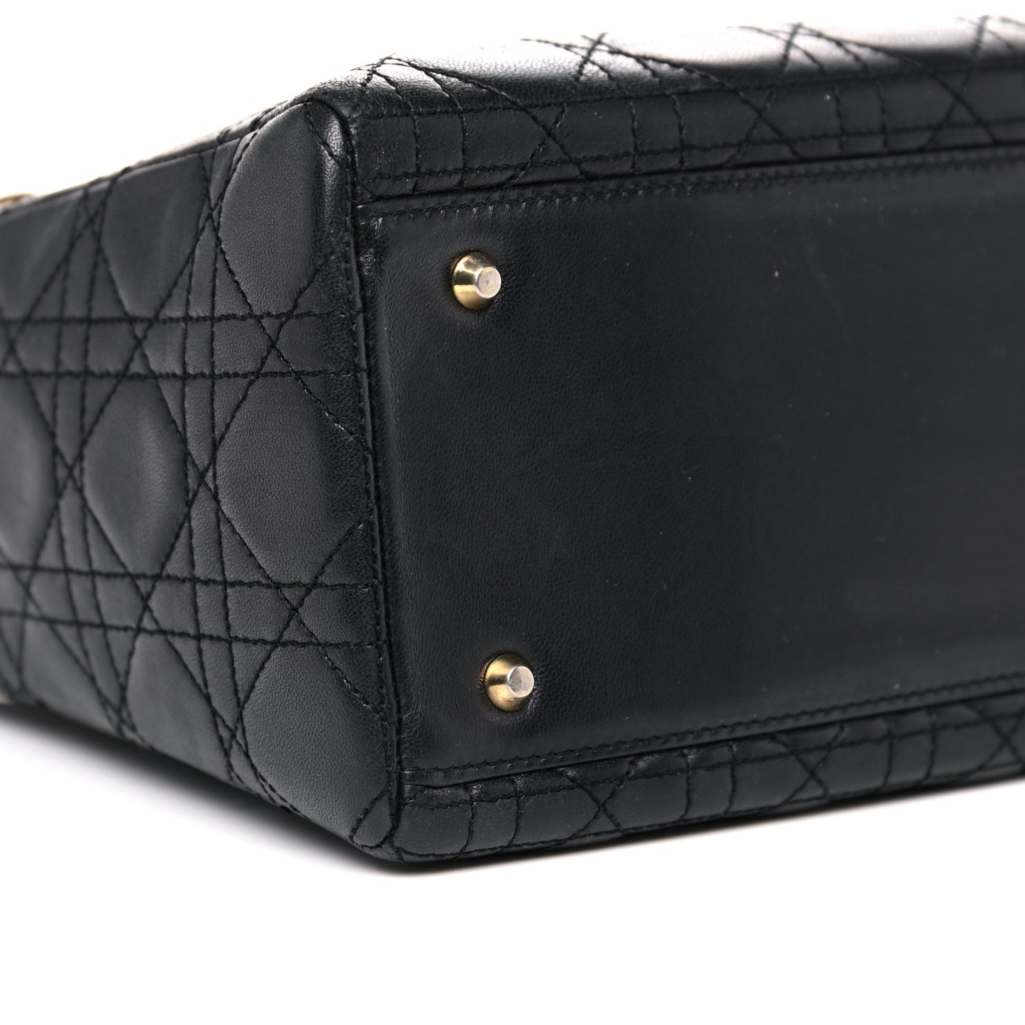 Lambskin Cannage Medium Lady Dior Black