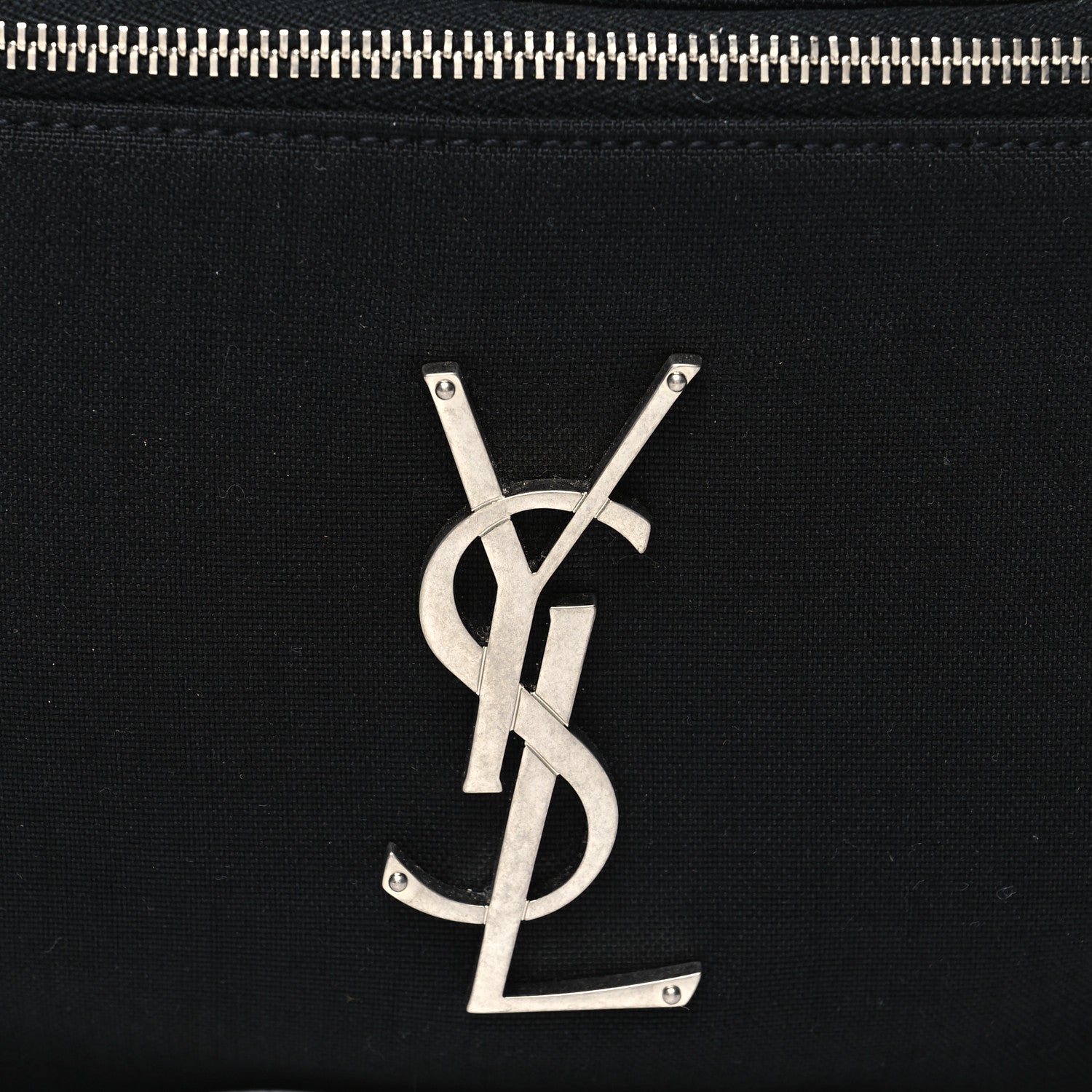 Saint Laurent Canvas Monogram Belt Bag Black 8 of 10