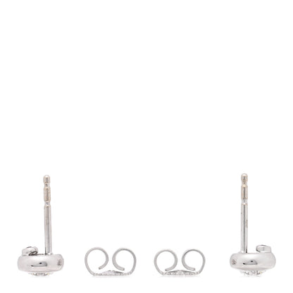 Roberto Coin 18K White Gold Diamond .46ctw Bezel Stud Earrings 3 of 4