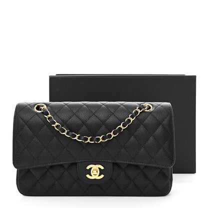 Chanel Caviar Quilted Medium Double Flap Black 12 of 12