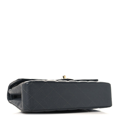 Chanel Caviar Quilted Medium Double Flap Dark Grey 4 of 10
