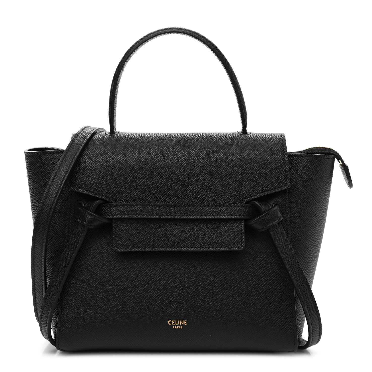 Celine Grained Calfskin Nano Belt Bag Black 1 of 11
