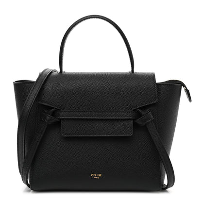 Celine Grained Calfskin Nano Belt Bag Black 1 of 11
