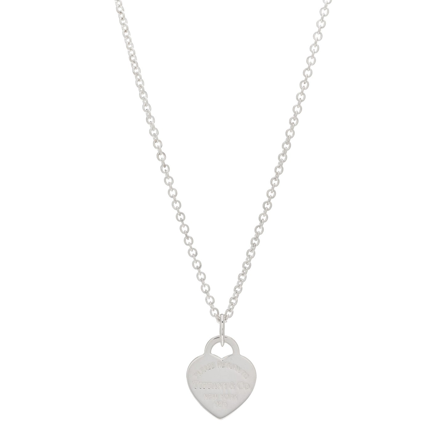 Sterling Silver Medium Return To Tiffany Heart Pendant Necklace
