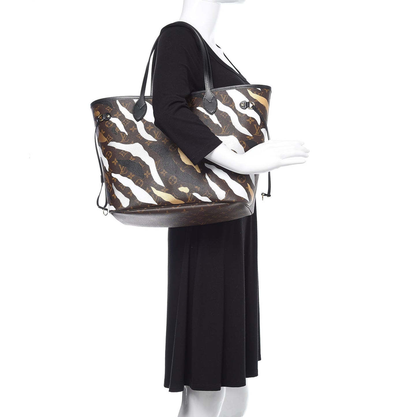 X LOL Monogram Neverfull MM Gold Silver