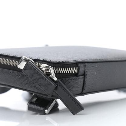 Prada Saffiano Travel Backpack Black 9 of 11
