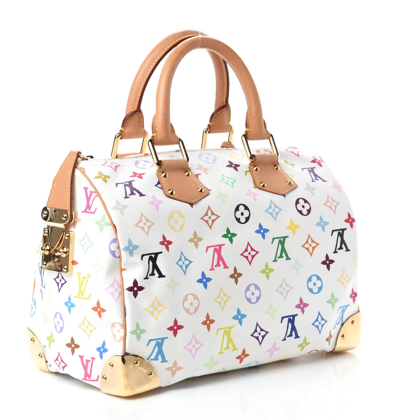 Monogram Multicolor Speedy 30 White