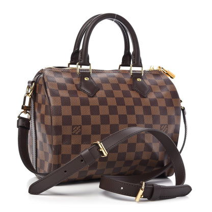 Louis Vuitton Damier Ebene Speedy Bandouliere 25 3 of 10