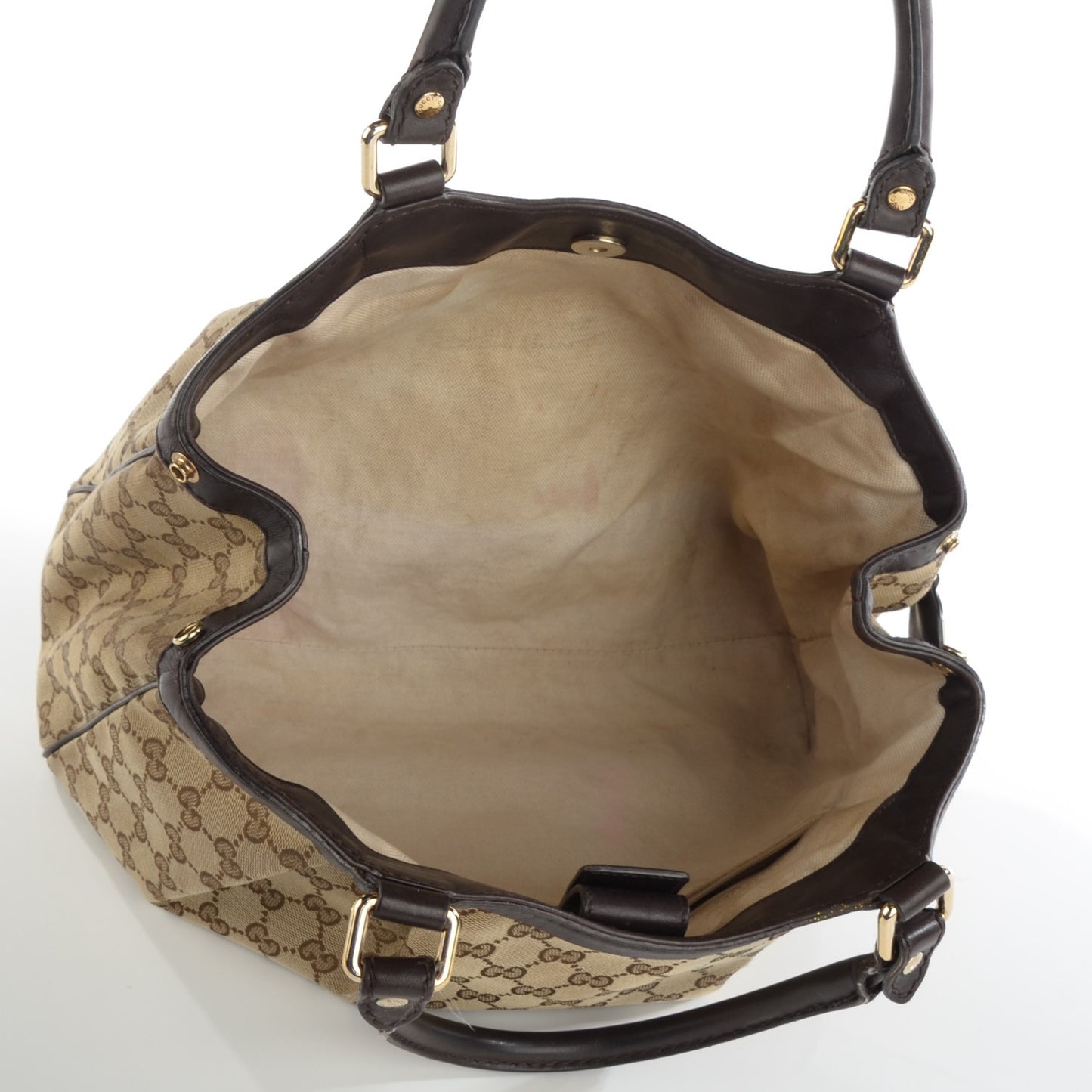 Monogram Medium Sukey Tote Dark Brown