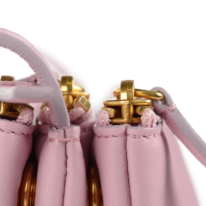 Celine Lambskin Small Trio Crossbody Bag Pink 9 of 9