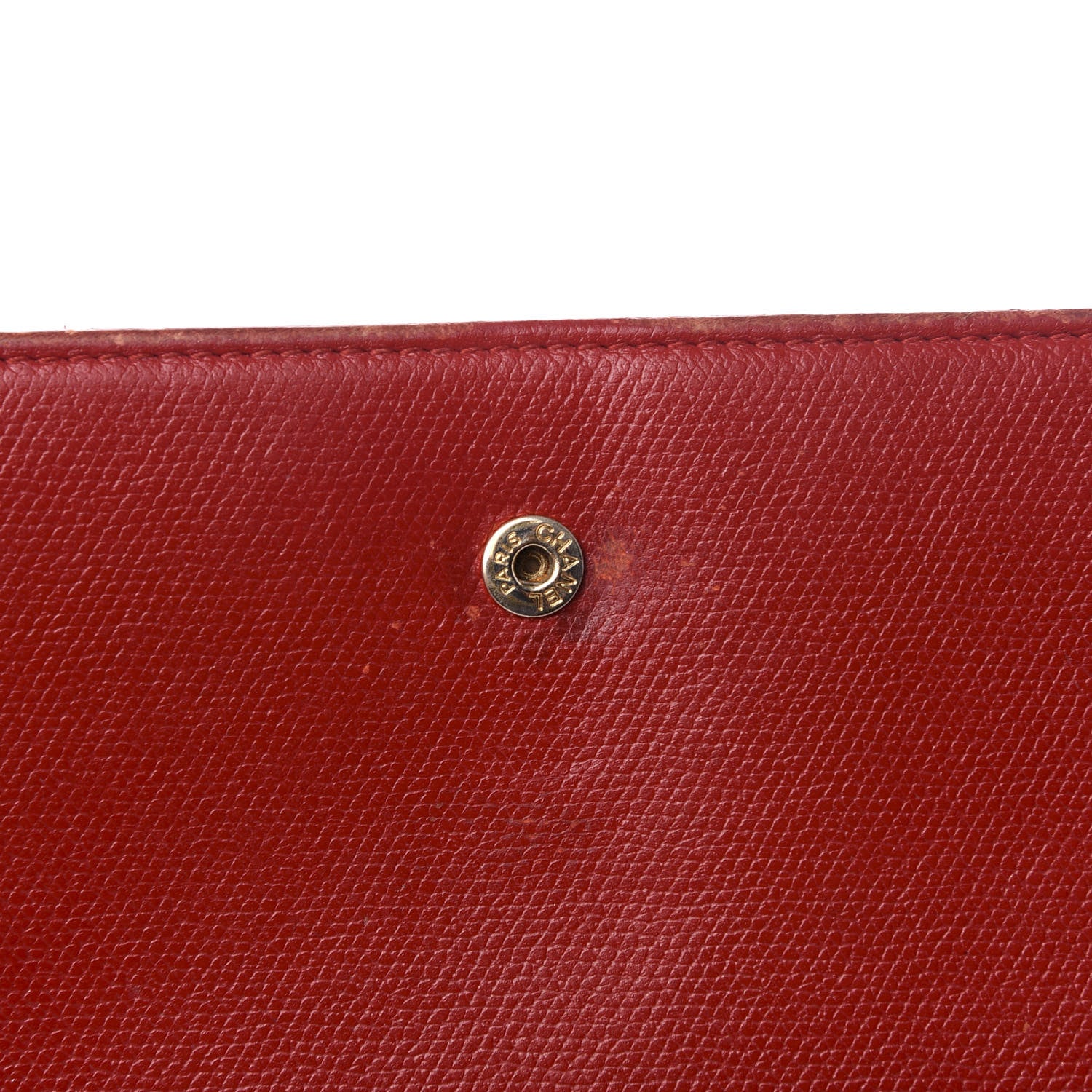 Chanel Grained Calfskin CC Long Wallet Red 15 of 15