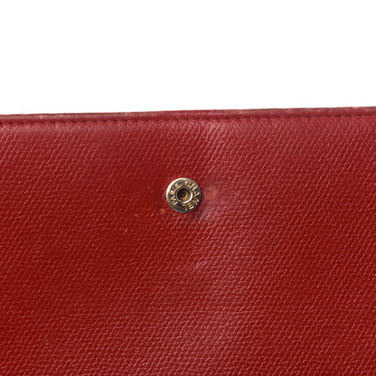 Chanel Grained Calfskin CC Long Wallet Red 15 of 15