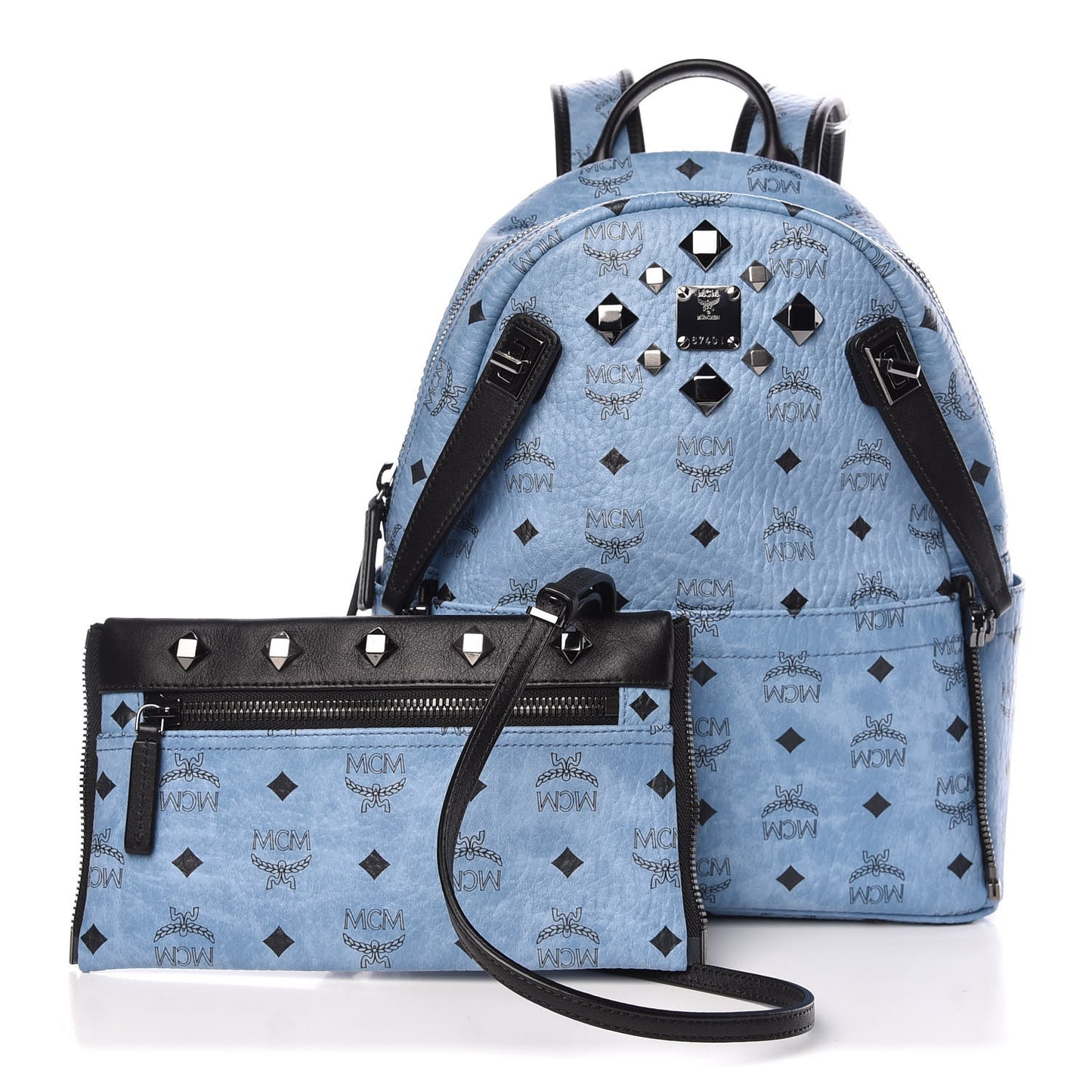 Visetos Studded Small Dual Stark Backpack Munich Blue