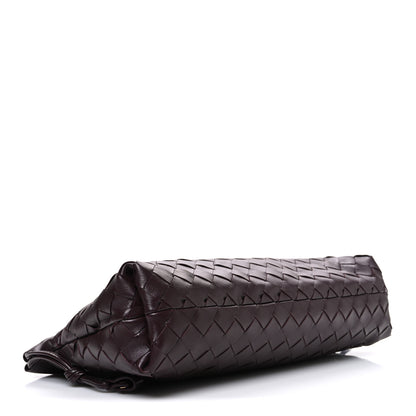 Bottega Veneta Nappa Intrecciato Dustbag Notte Shoulder Bag Dark Barolo Brass 4 of 11