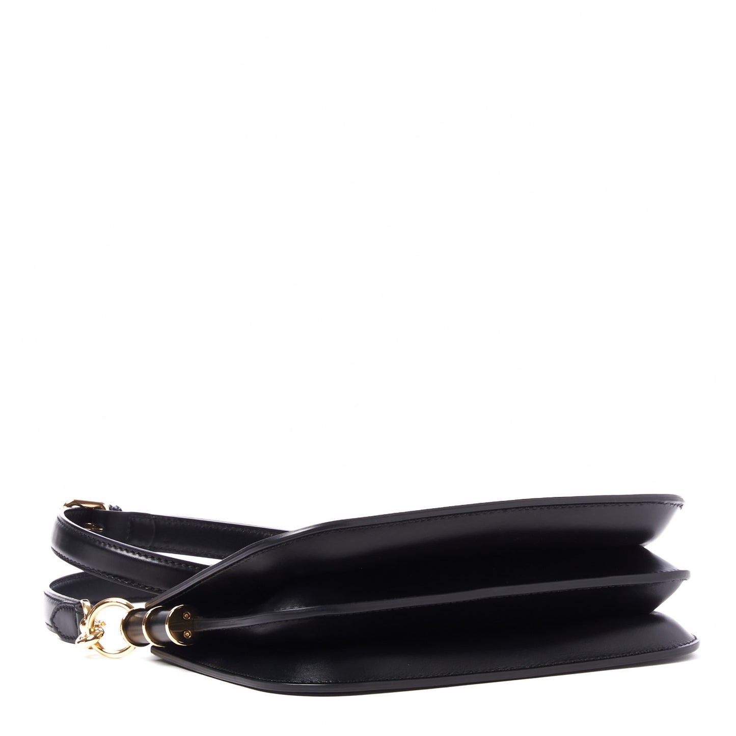 Vitello King Luxor Fendi Touch Shoulder Bag Black