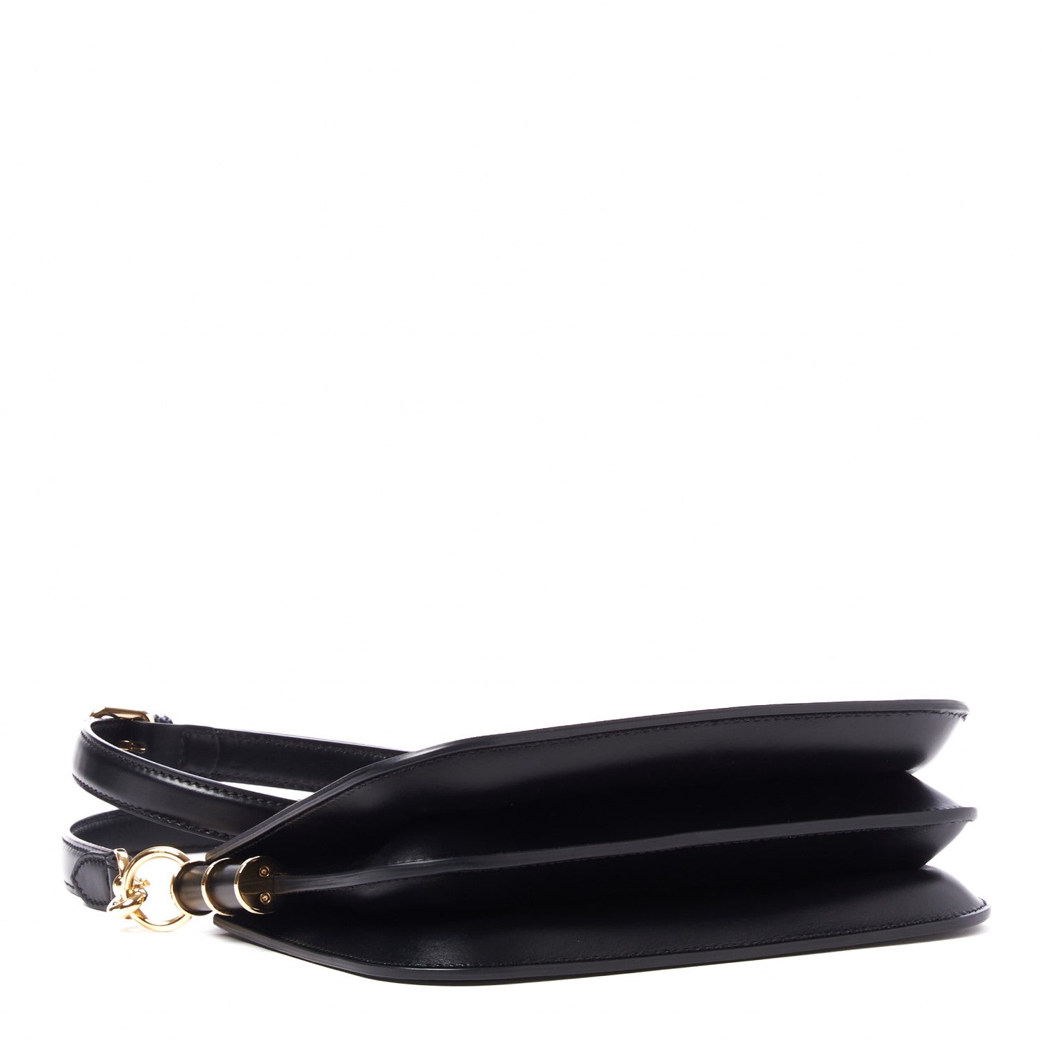 Fendi Vitello King Luxor Fendi Touch Shoulder Bag Black 4 of 10