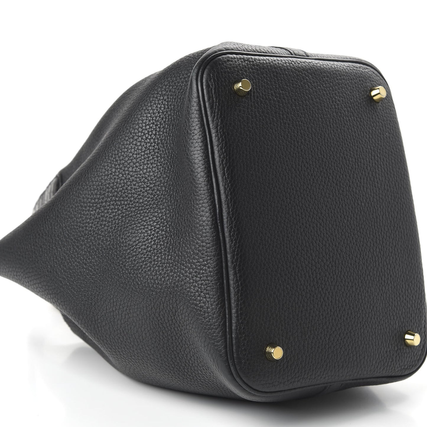Taurillon Clemence Matte Alligator Picotin Lock Touch 22 MM Black