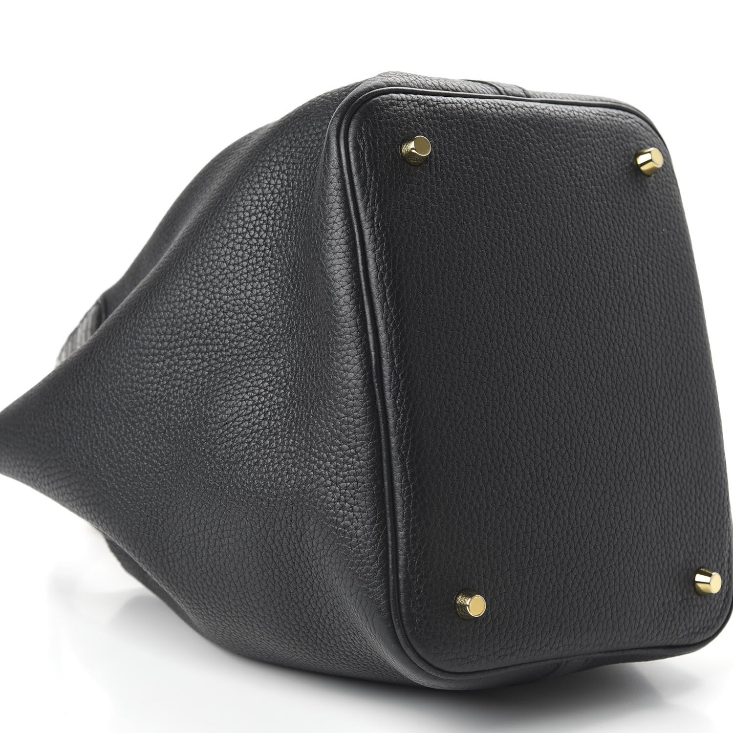 Hermes Taurillon Clemence Matte Alligator Picotin Lock Touch 22 MM Black 6 of 10