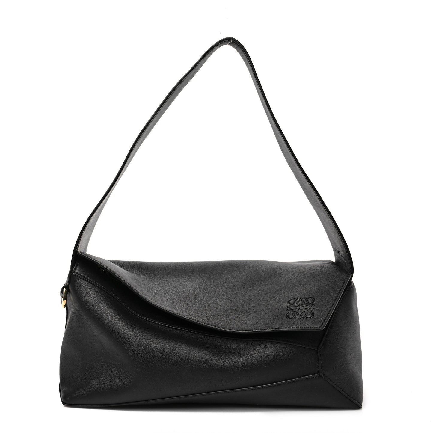 Calfskin Puzzle Hobo Black
