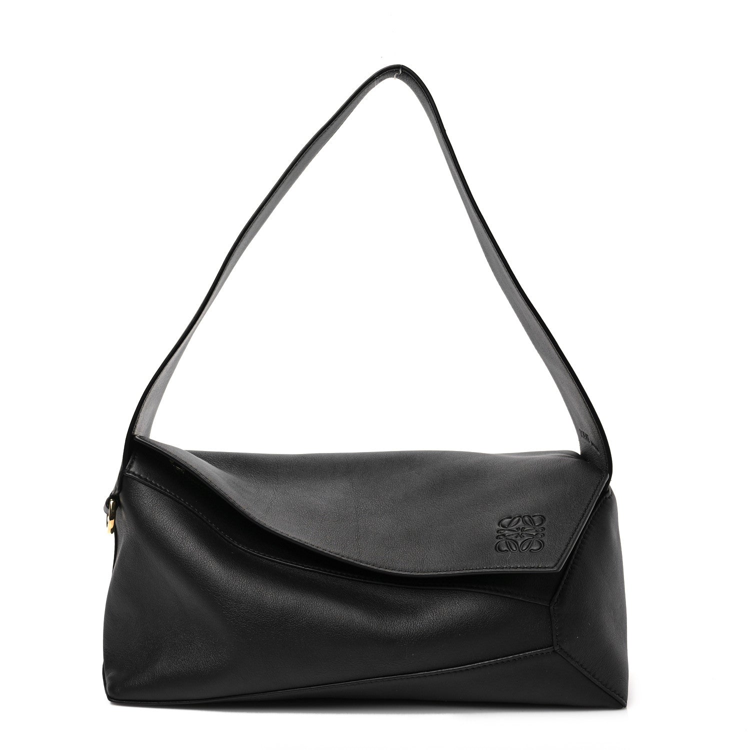 Loewe Calfskin Puzzle Hobo Black 1 of 8