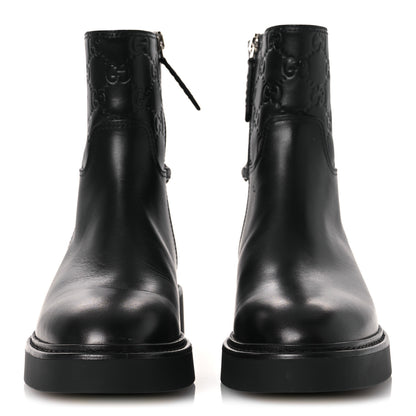 Gucci Guccissima Real Betis Glamour Womens Horsebit Ankle Boots 36 Black 6 of 22