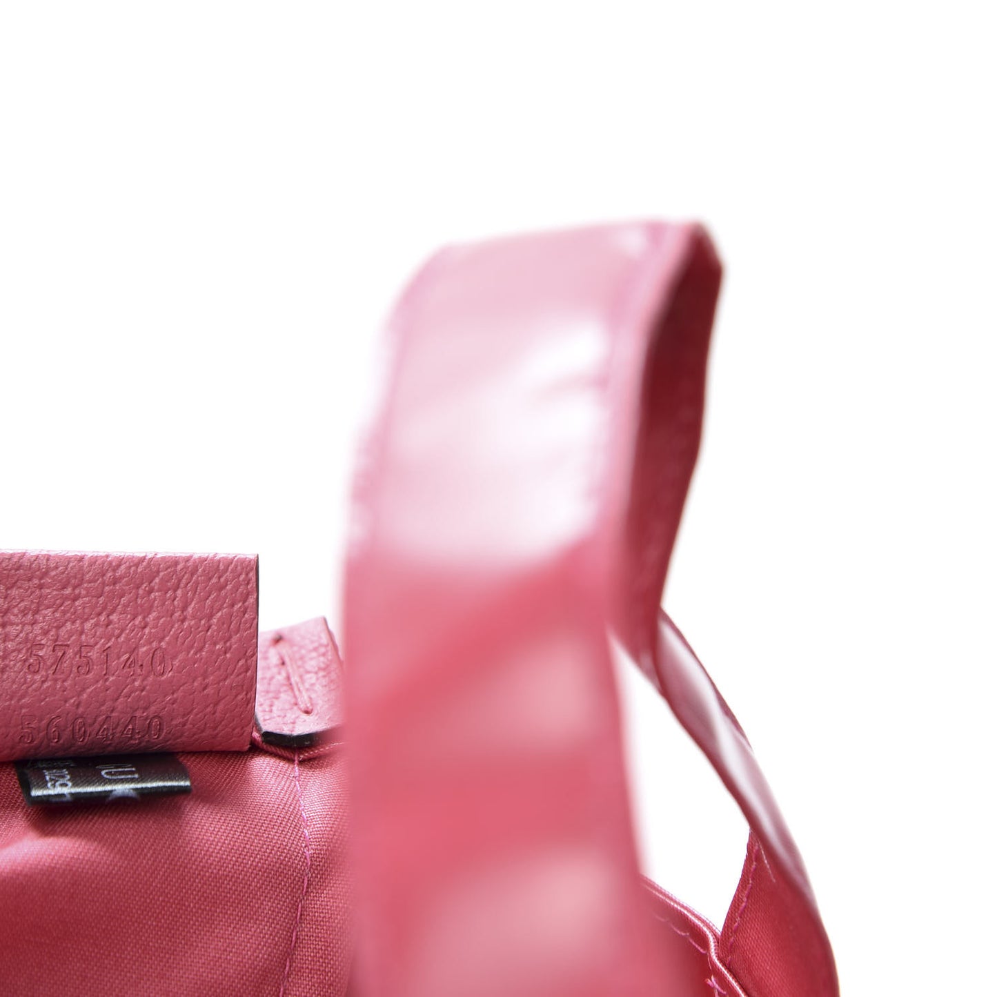 Patent Canvas Frame Logo Vertical Tote Glam Pink