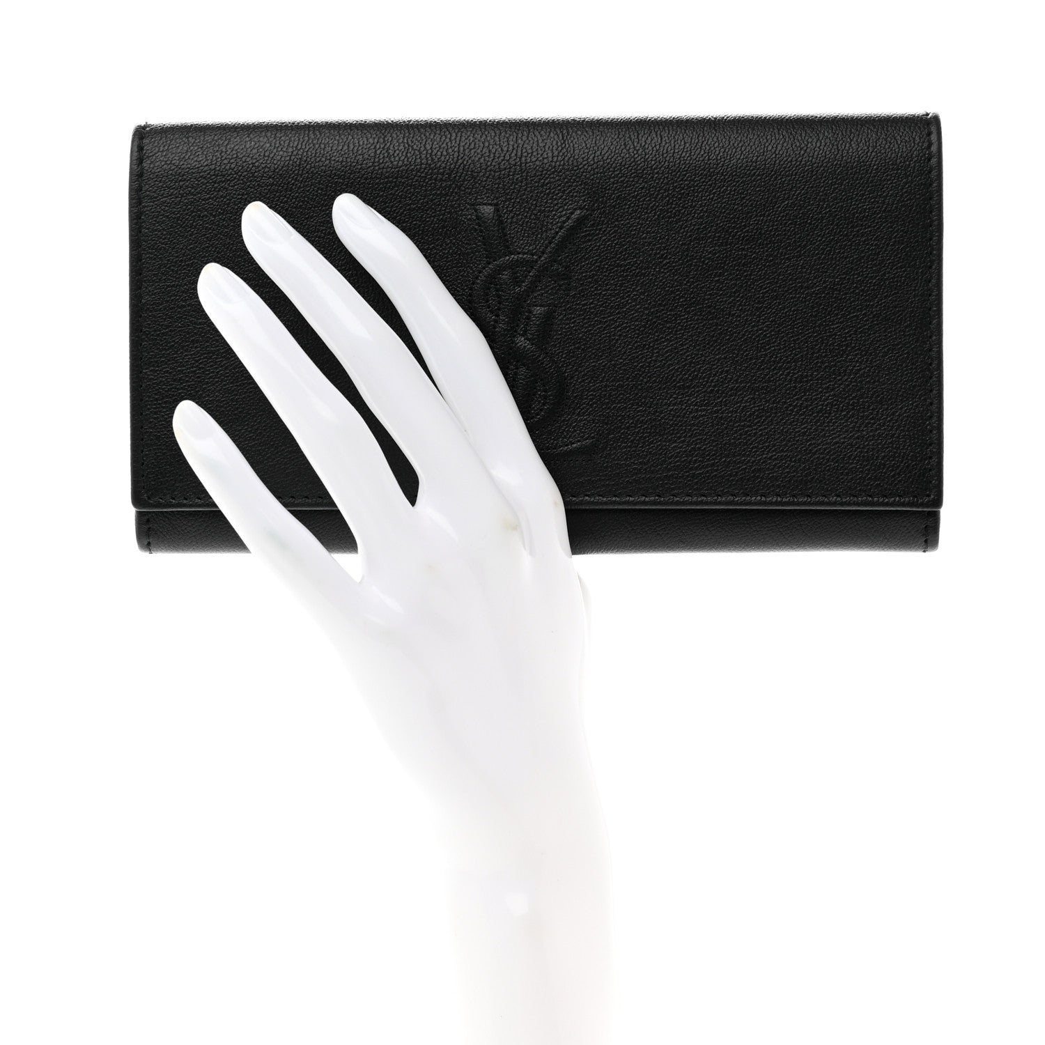 Saint Laurent Chevre Belle De Jour Flap Wallet Black 3 of 8