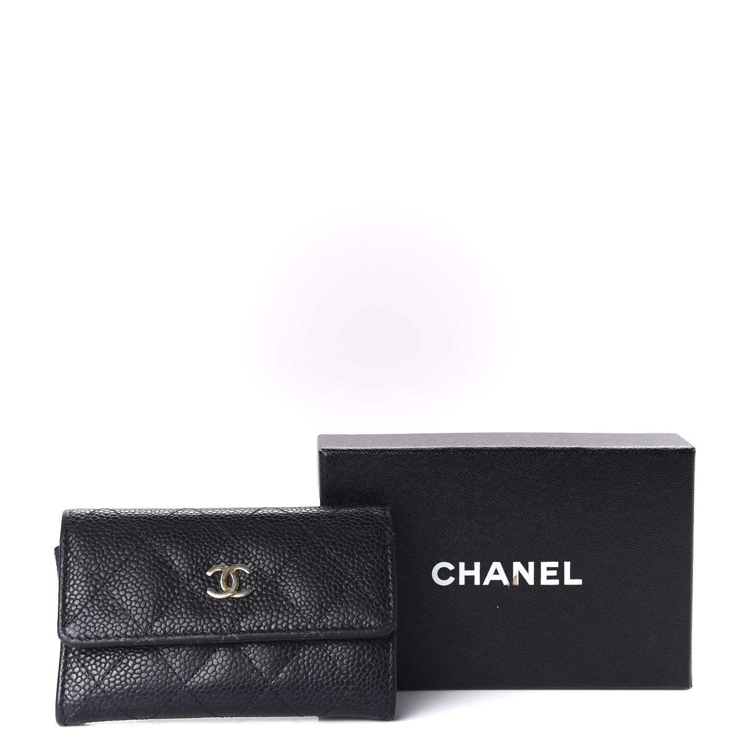 Chanel Caviar Quilted Flap Card Holder Black 11 of 11